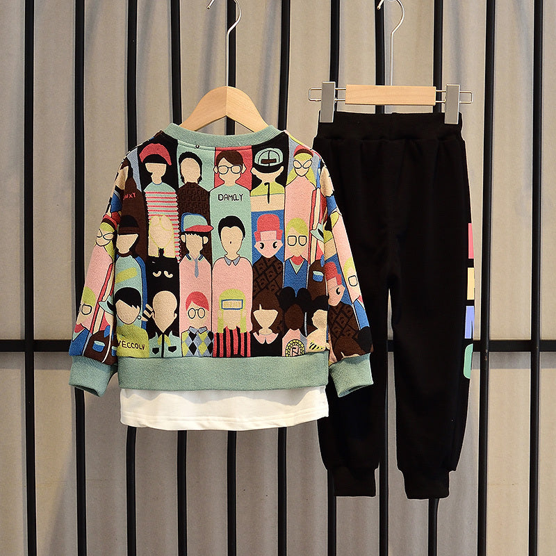 Suit Spring And Autumn Models Big Kids Trend