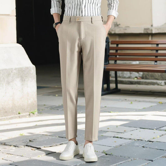 Ankle-length Suit Pants